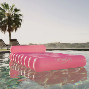 Sunnylife Resort Tube Lilo FLoat - Neon Pink