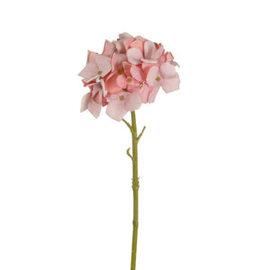 Petite Hydrangea - Rose Pink artificial flower stem