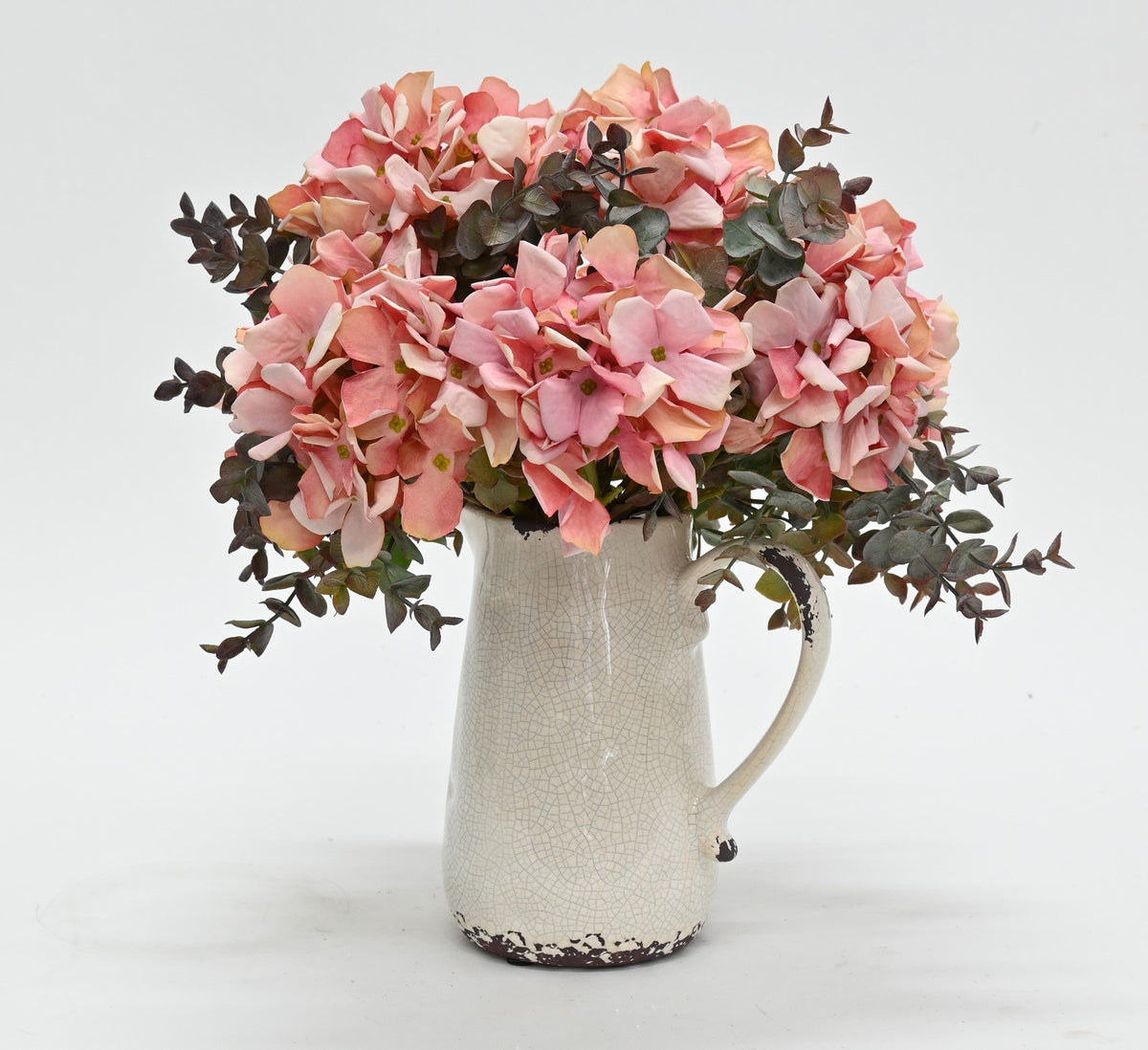 Petite Hydrangea - Rose Pink artificial flower stem