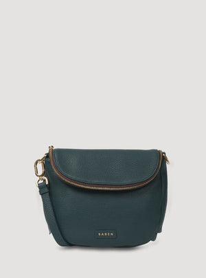SABEN Fifi Crossbody - Hunter Green Leather Bag