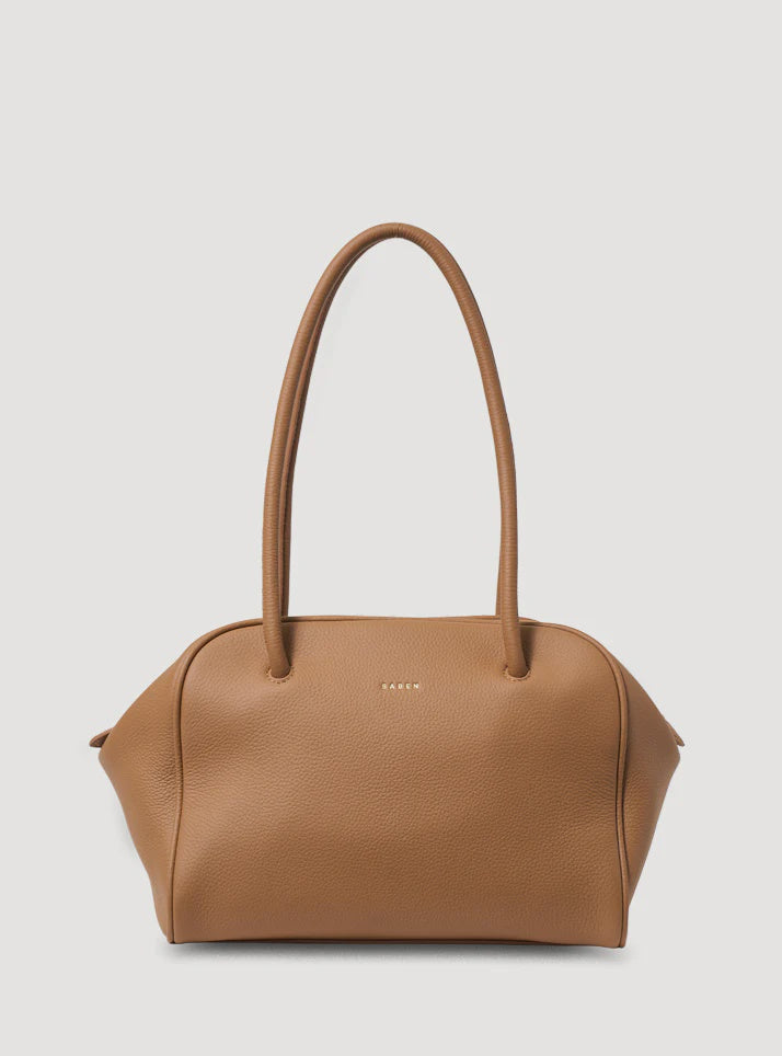SABEN Isla Shoulder Bag - Toffee Luxe Brown handbag