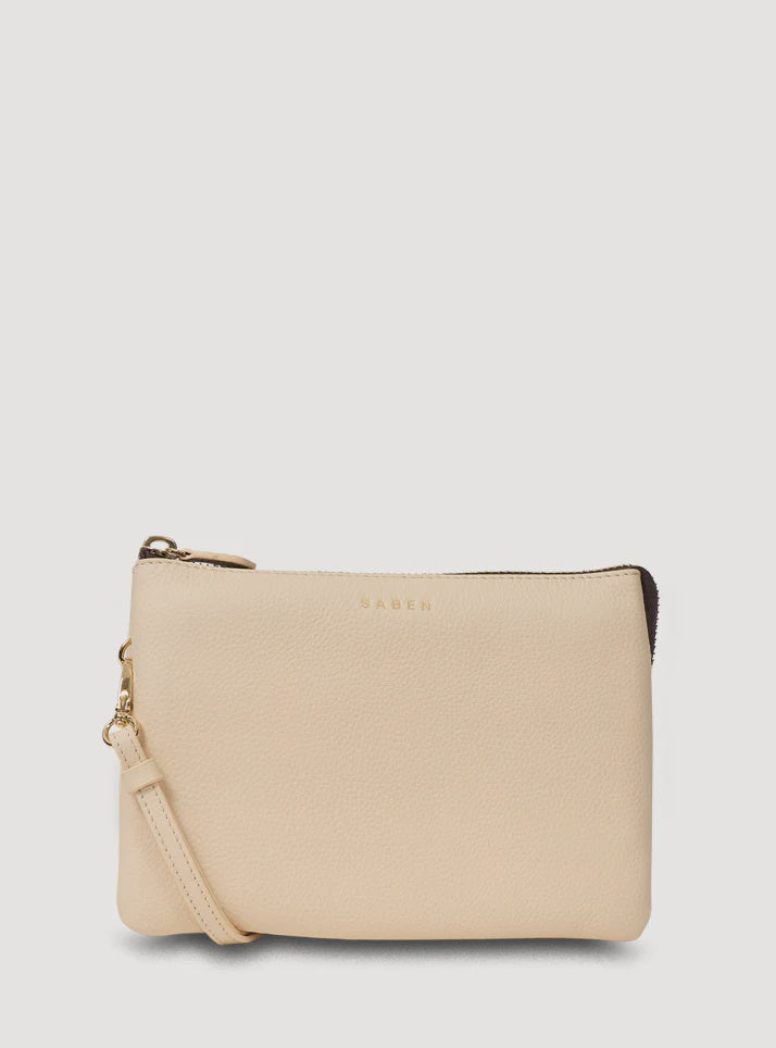 SABEN Tilly's Big Sis Crossbody - Vanilla leather bag