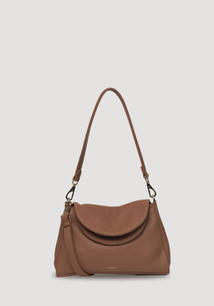 SABEN Beckett Crossbody - Tan Luxe Leather Bag