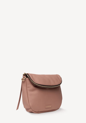 SABEN SS26 Fifi Crossbody - Rosewater dusty pink leather crossbody bag