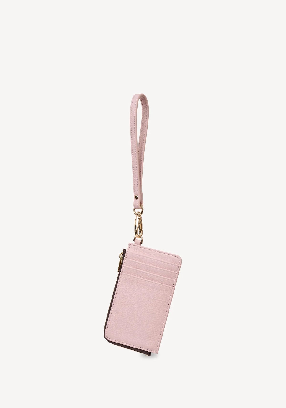 SABEN Winona Card Holder Wristlet - Ambrosia light pink leather