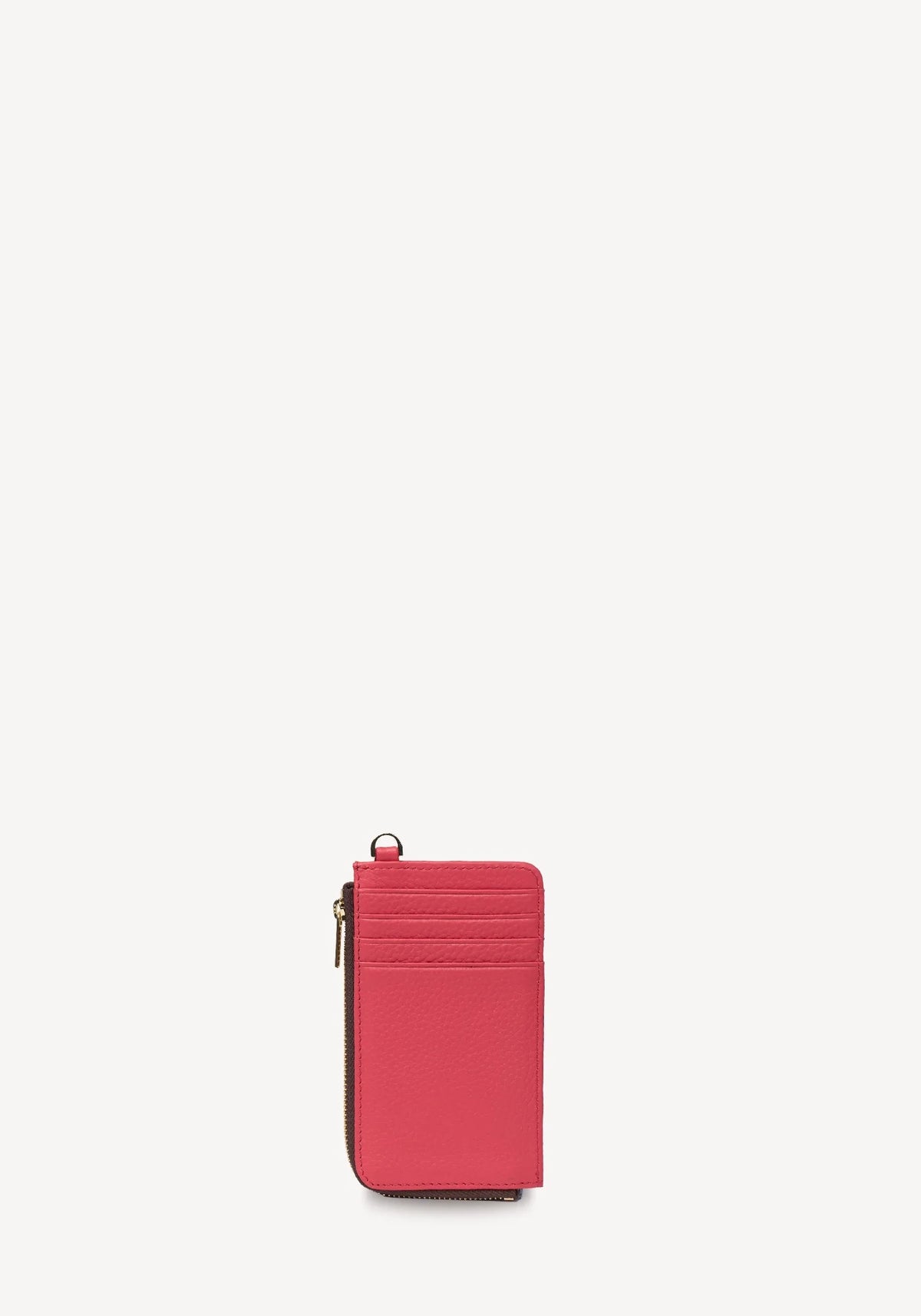 SABEN Winona Card Holder - Azalea pink leather wallet