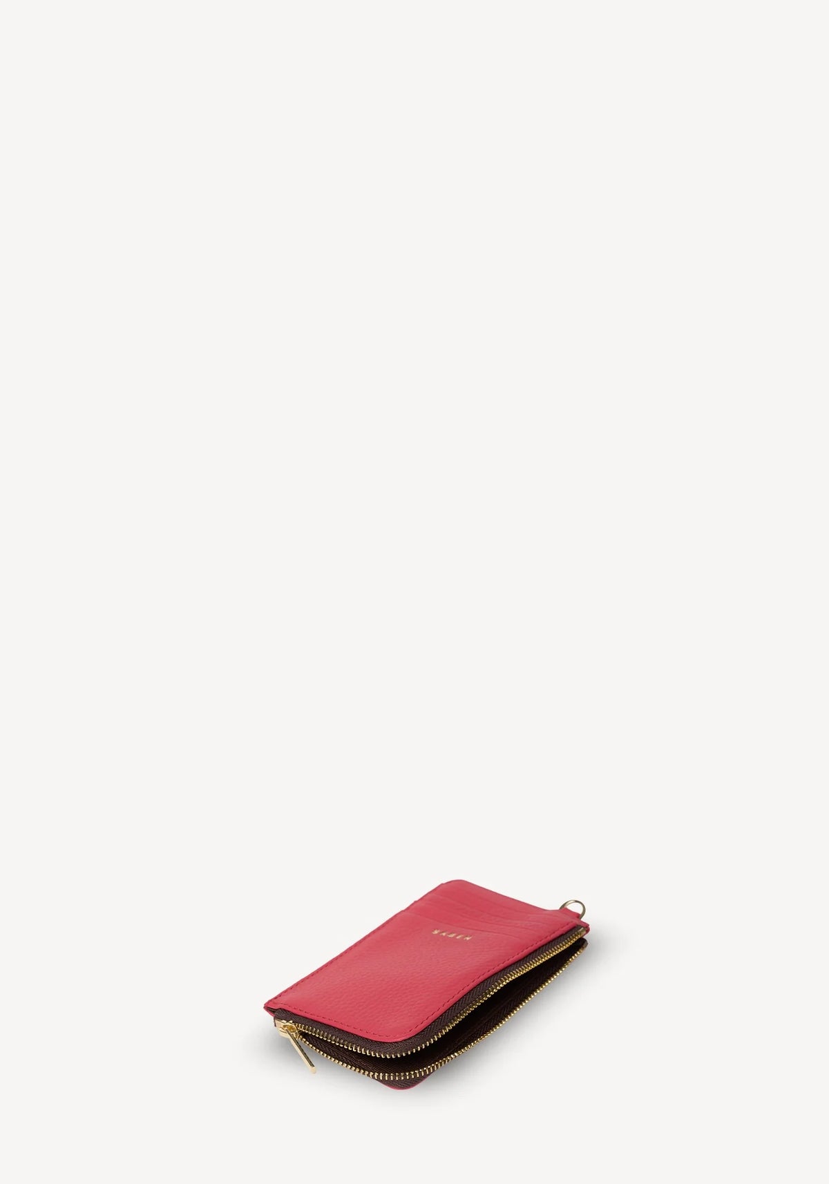 SABEN Winona Card Holder - Azalea pink leather wallet