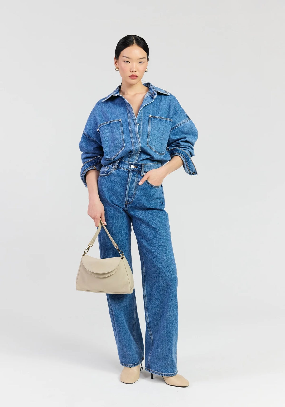 SABEN Beckett Crossbody - Oyster