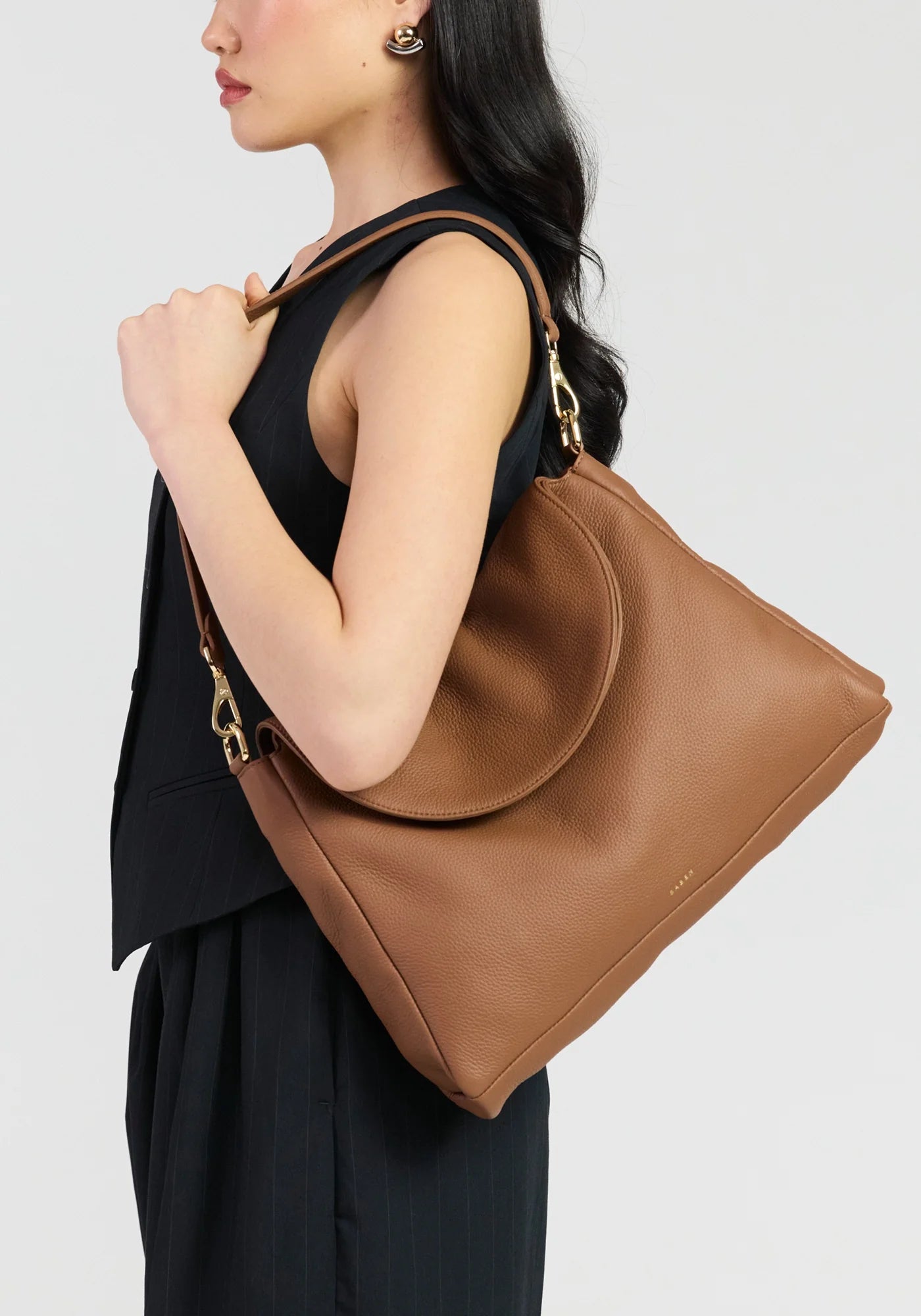 SABEN Becks Crossbody - Tan Luxe Leather Bag
