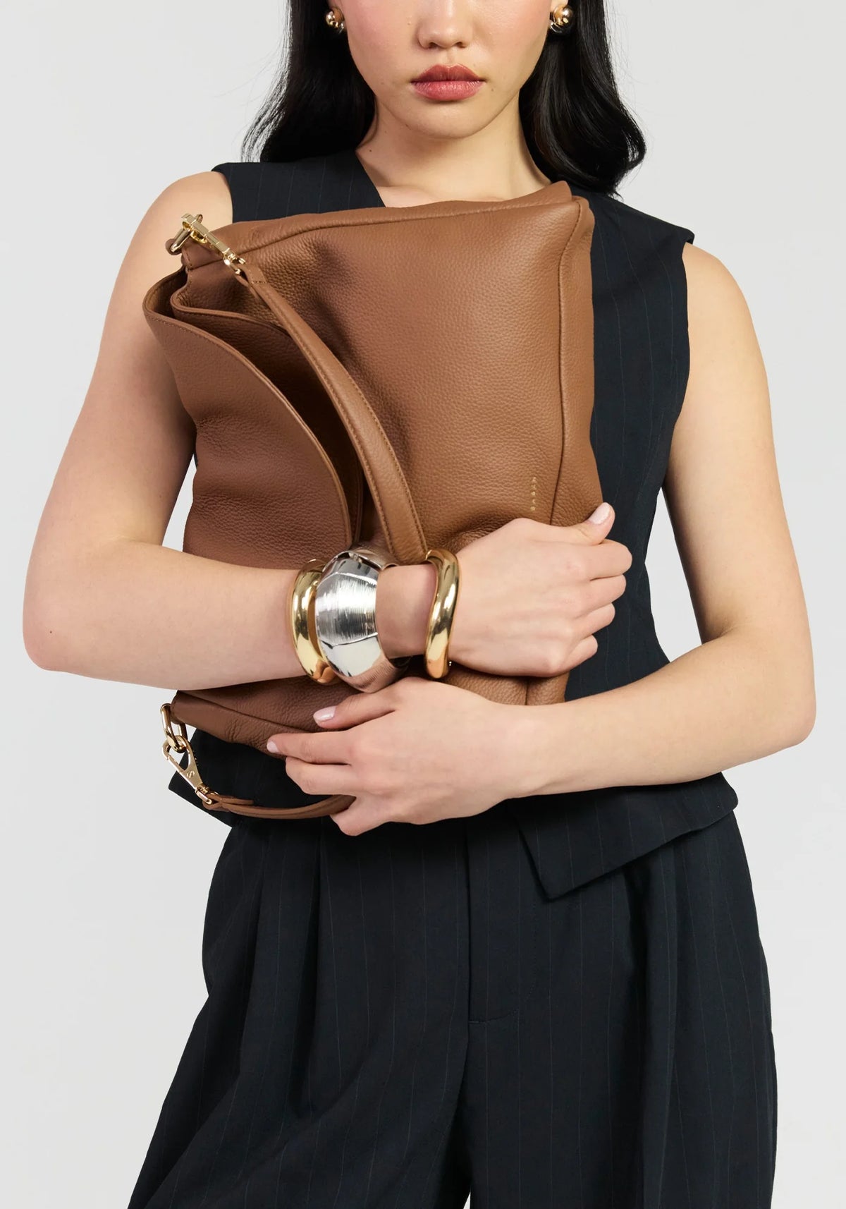 SABEN Becks Crossbody - Tan Luxe Leather Bag