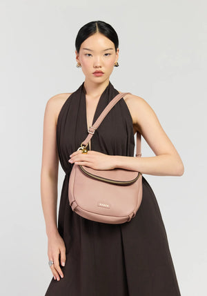 SABEN SS26 Fifi Crossbody - Rosewater dusty pink leather crossbody bag