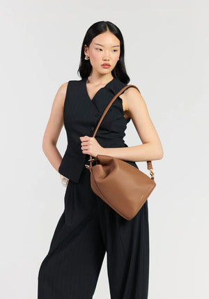 Jojo Shoulder Bag - Tan Luxe