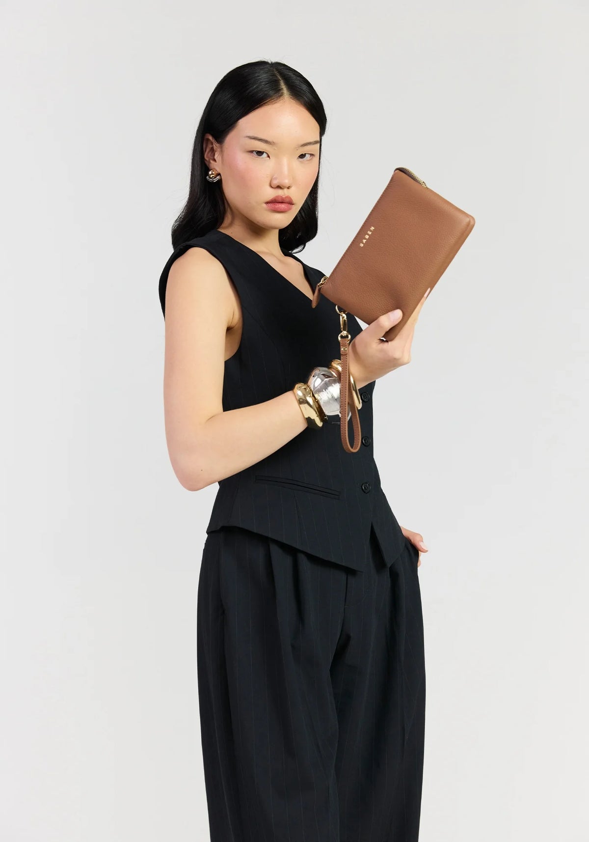 SABEN Tilly Crossbody - Tan leather bag