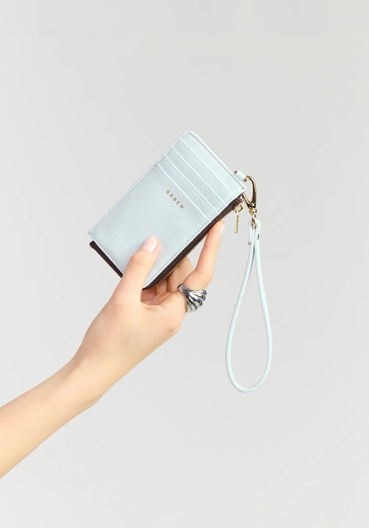 SABEN Winona Card Holder Wristlet - Elderberry light blue