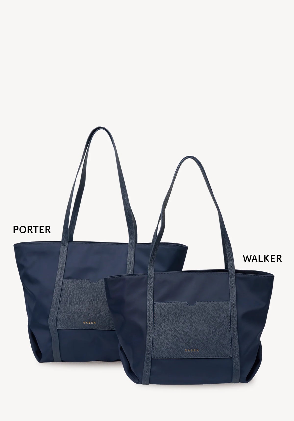 Saben Walker Tote - Black Recycled Nylon Bag