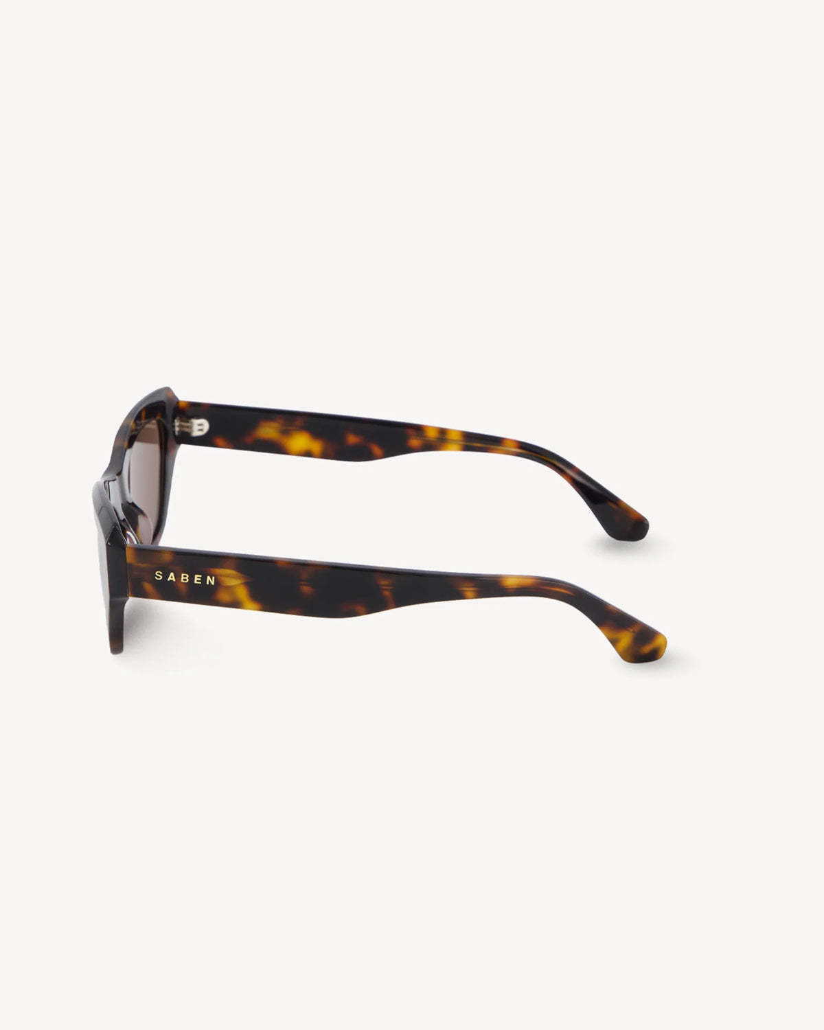 SABEN Cara Sunglasses - Tortoise Tortoiseshell cat-eye sunglasses with brown tinted lenses