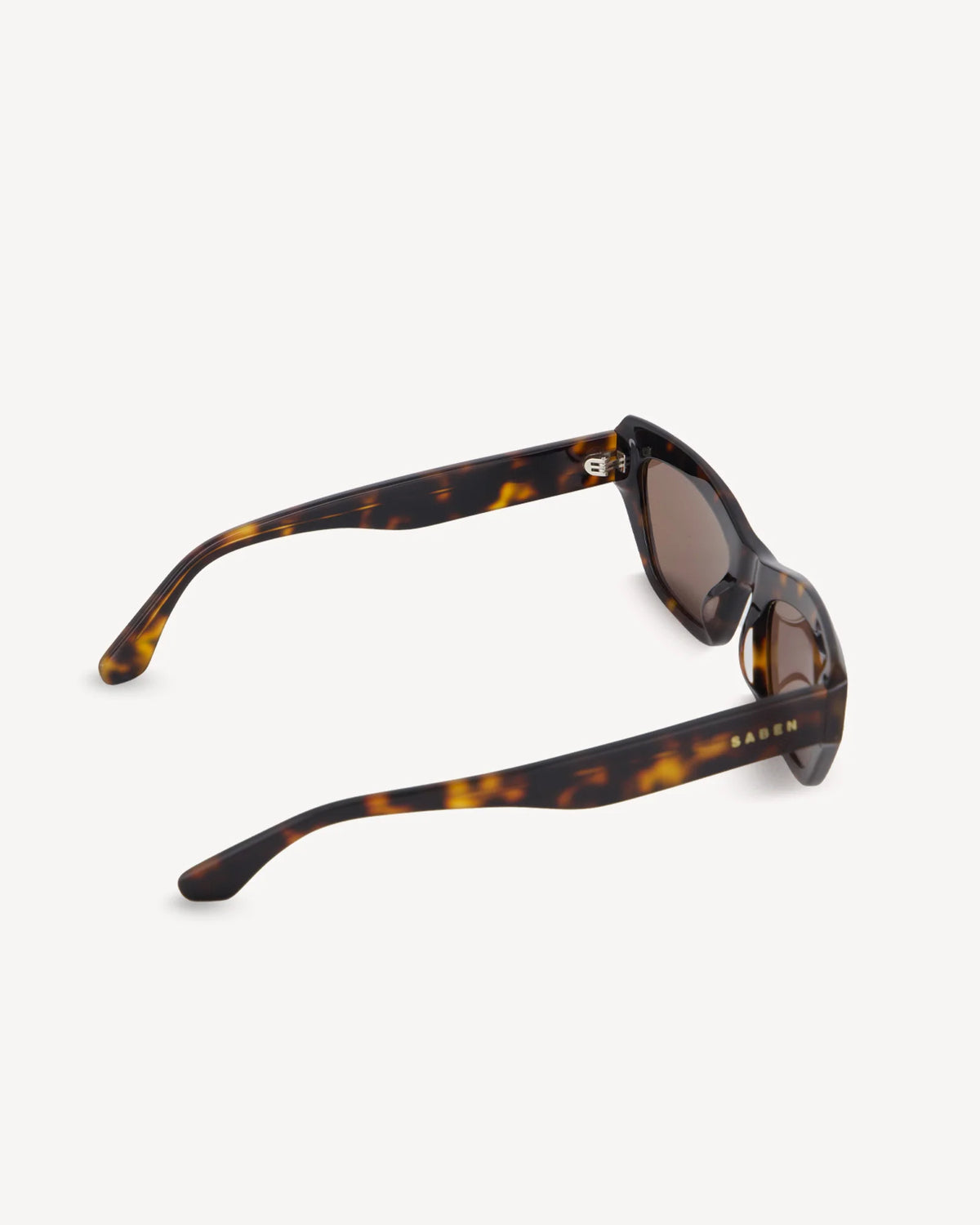 SABEN Cara Sunglasses - Tortoise Tortoiseshell cat-eye sunglasses with brown tinted lenses