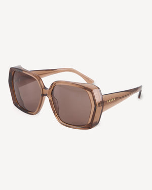 SABEN Remi Sunglasses - Sheer Brown