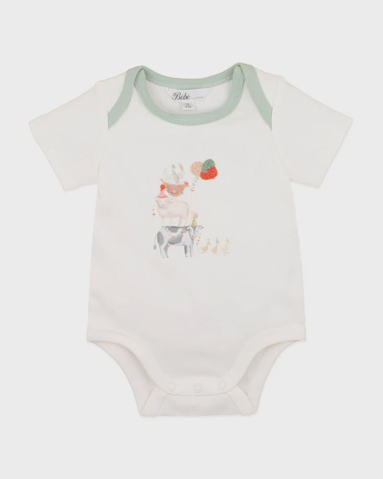 SCOUT ORGANIC ANIMAL STACK BODYSUIT