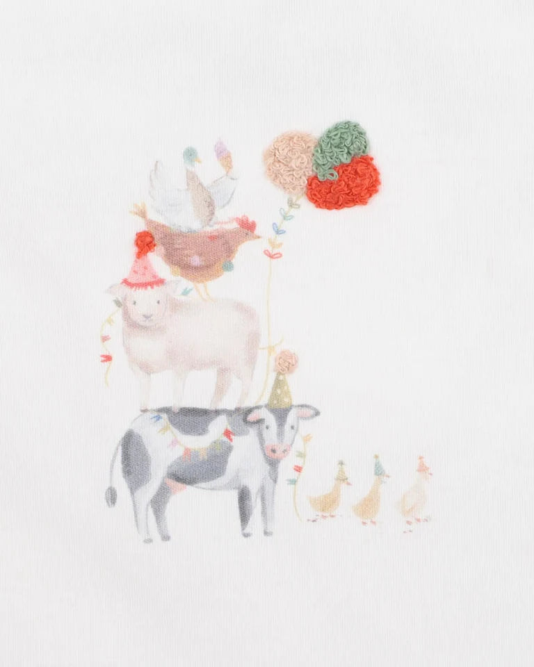 SCOUT ORGANIC ANIMAL STACK BODYSUIT