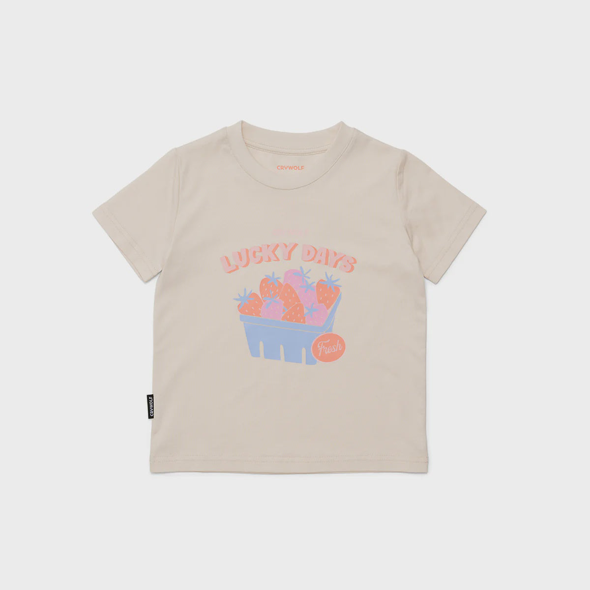 CRYWOLF KIDS GIRLS SCRATCH 'N SMELL T-SHIRT Strawberries SS25/26