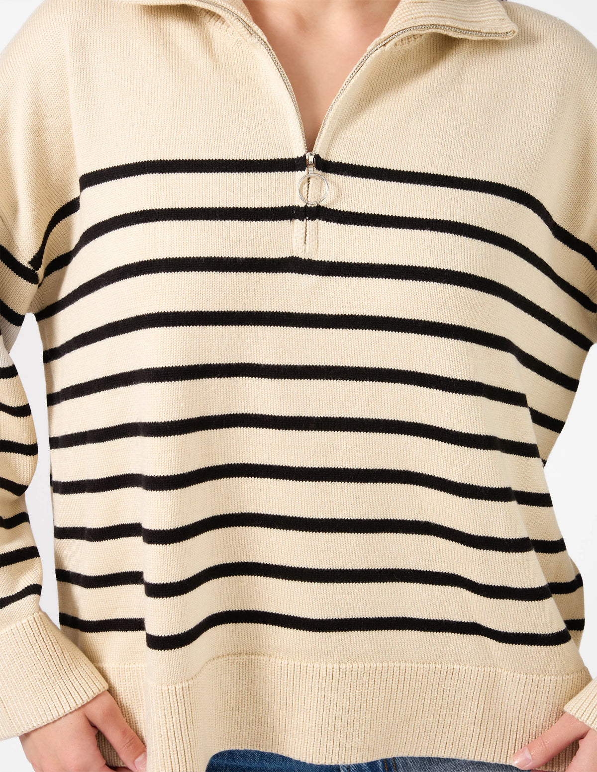 Stella+gemma Holland Jumper - Taupe Knit Top