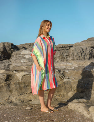 STELLA+GEMMA Bahamas Dress Multi Colours OSFA Beach Holiday