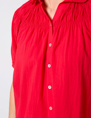 Stella+Gemma Mini Blouse Flame Red Top