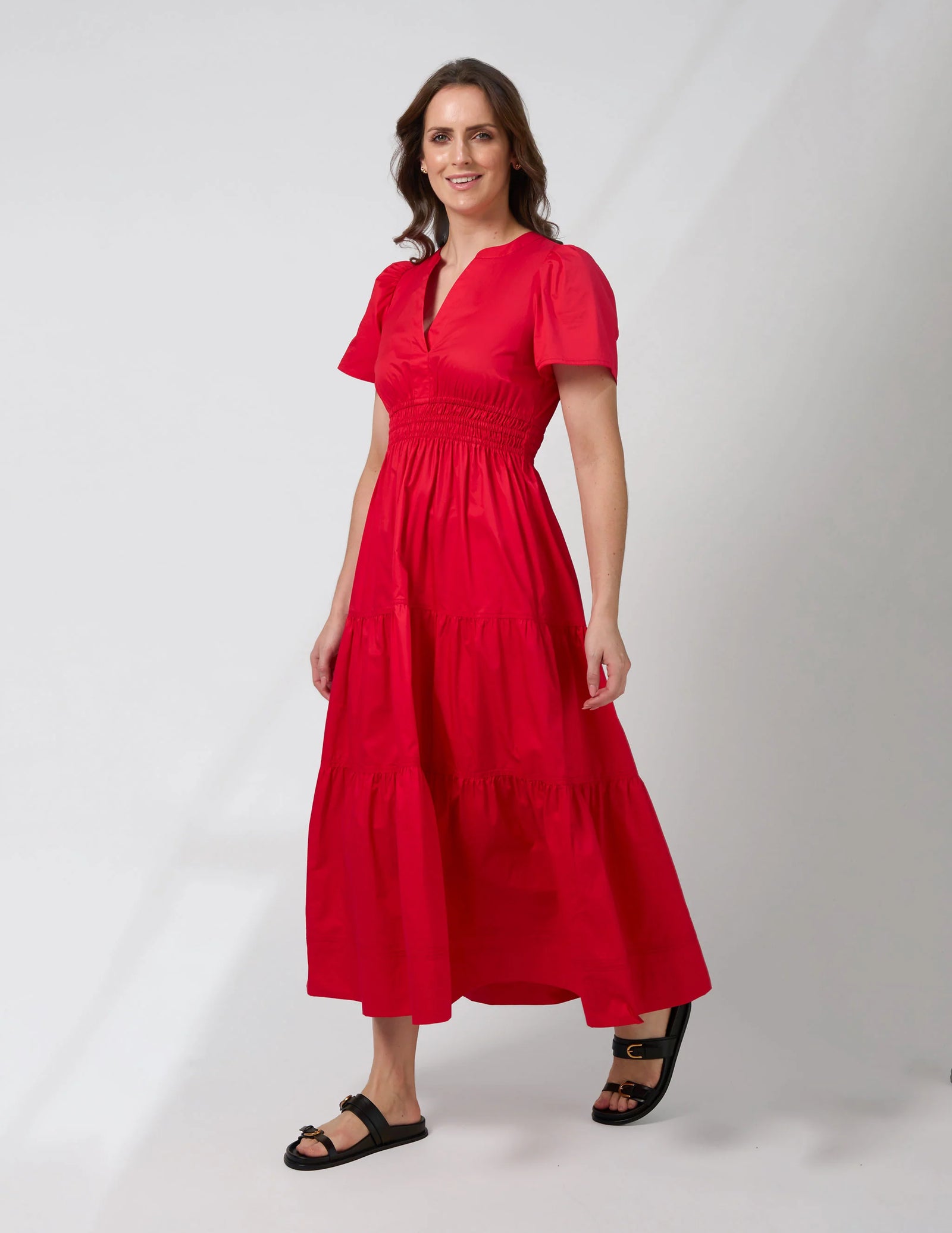 Stella+Gemma Vittoria Dress - Flame Red