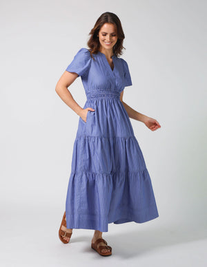 Stella+Gemma Vittoria Dress Aegan Stripe Blue