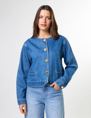 Stella+Gemma Clara Jacket - Mid Blue