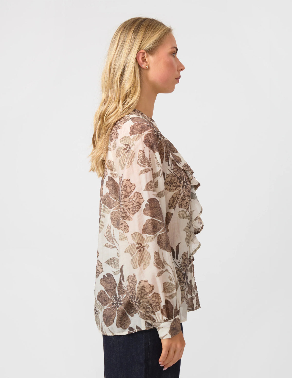 Stella+Gemma Gina Blouse - Brown Floral