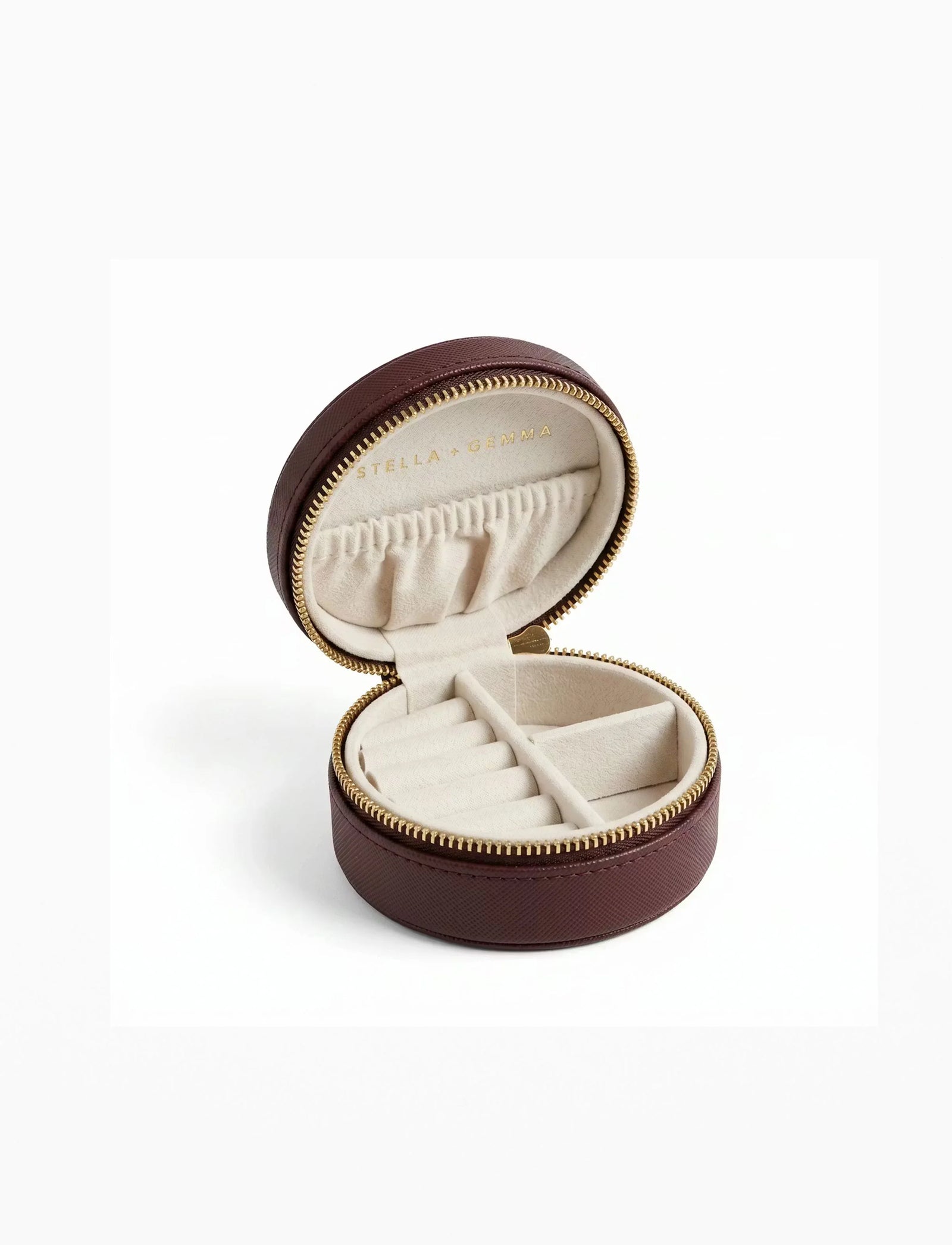 STELLA+GEMMA Jewel Box Round - Dark Cherry Red