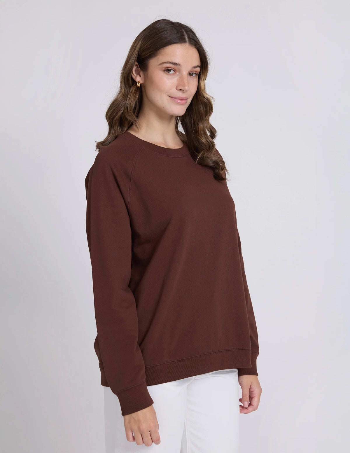 Stella+gemma Classic Sweatshirt Chocolate brown Jumper top