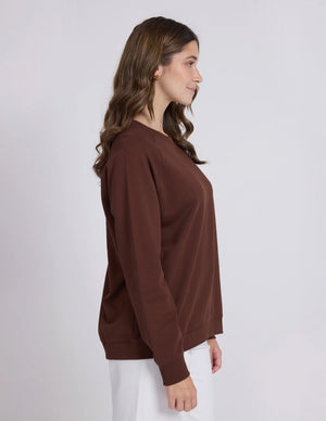 Stella+gemma Classic Sweatshirt Chocolate brown Jumper top