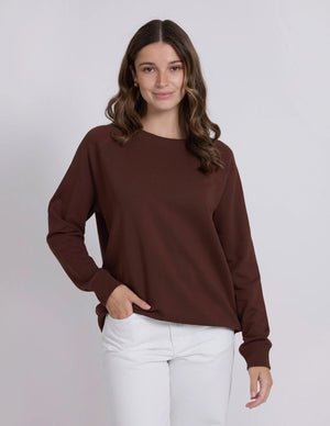 Stella+gemma Classic Sweatshirt Chocolate brown Jumper top