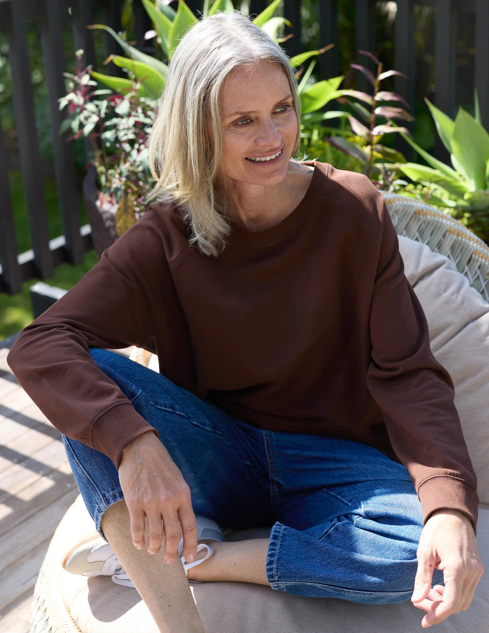 Stella+gemma Classic Sweatshirt Chocolate brown Jumper top