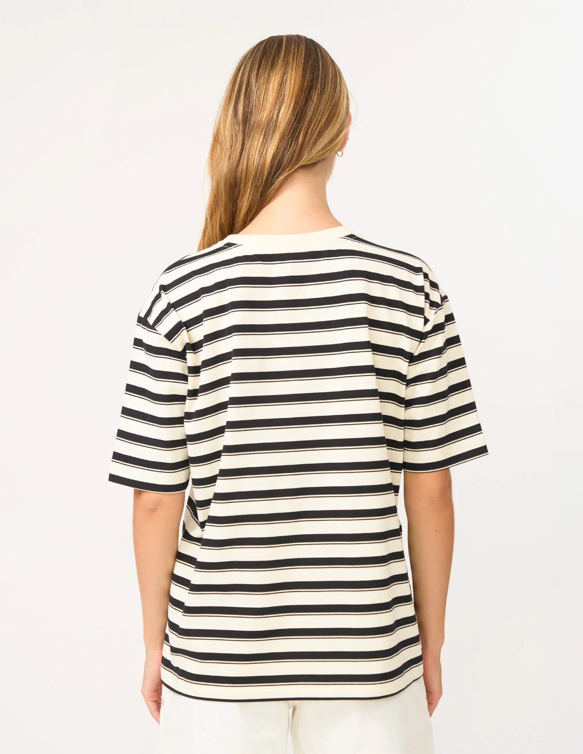 Stella+Gemma Abby T-Shirt - White and Black Stripe
