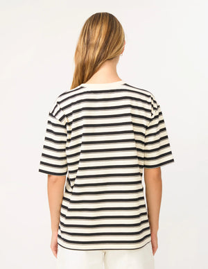 Stella+Gemma Abby T-Shirt - White and Black Stripe