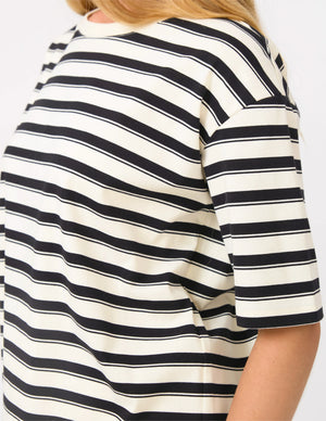 Stella+Gemma Abby T-Shirt - White and Black Stripe