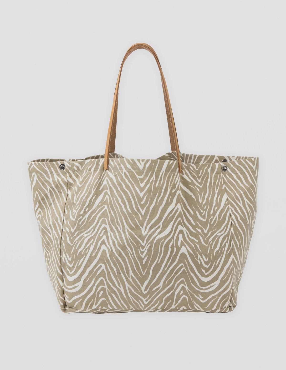 Stella+Gemma Bodrum Tote DUBAI DESERT zebra-print canvas tote bag 