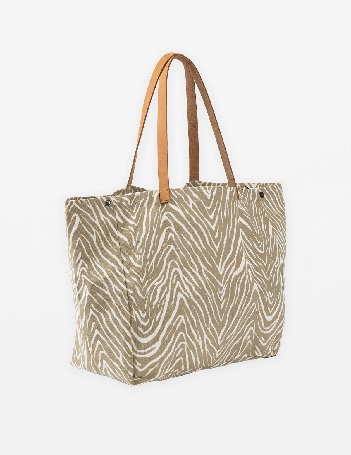 Stella+Gemma Bodrum Tote DUBAI DESERT zebra-print canvas tote bag 