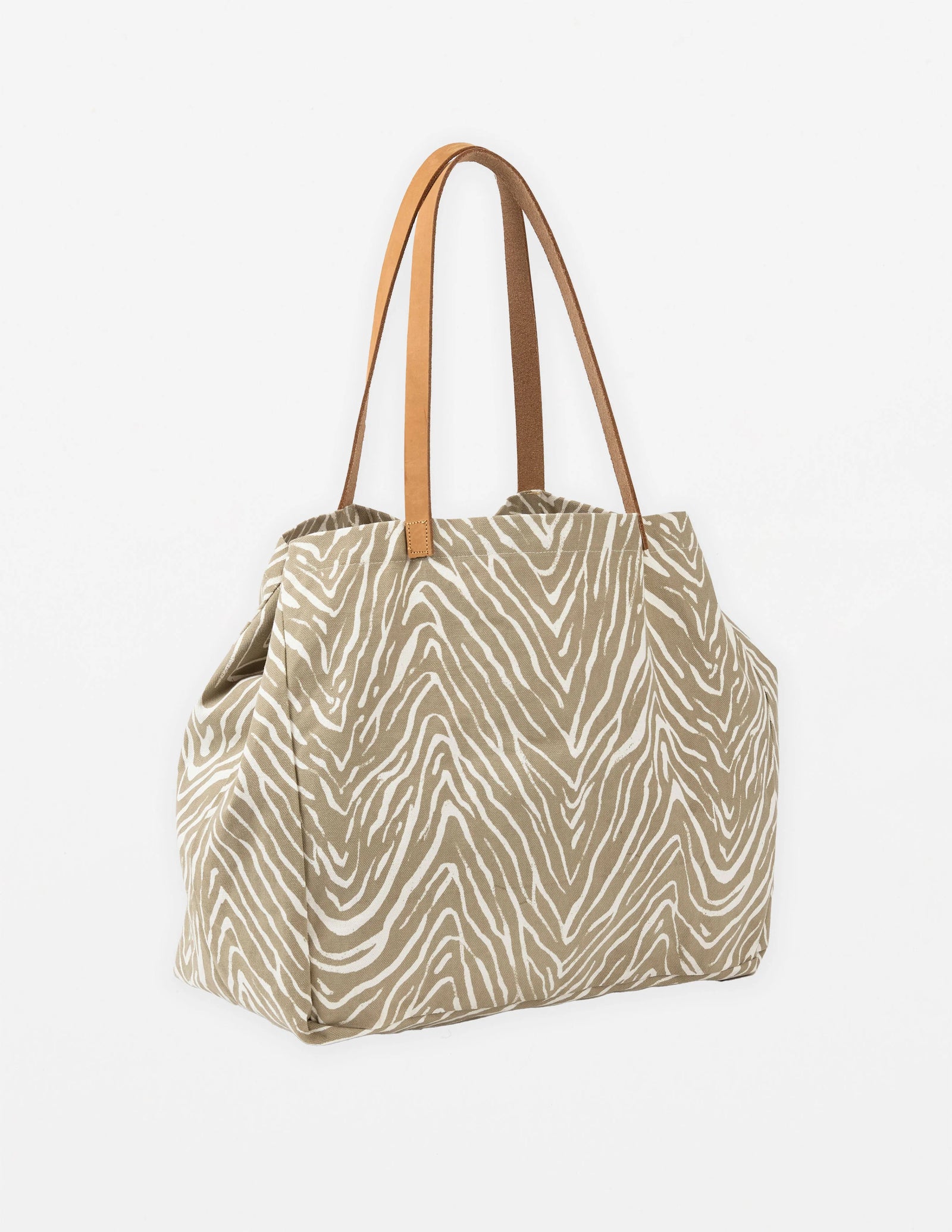 Stella+Gemma Bodrum Tote DUBAI DESERT zebra-print canvas tote bag 