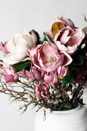 Flower Systems Port Wine Magnolia Spray 79cm