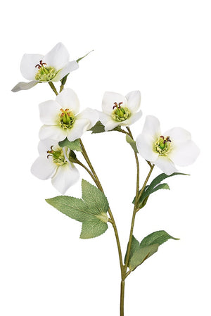 Flower Systems Hellebore Spray 47cm Cream