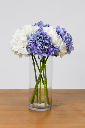 Blue hydrangea flower Winter Hydrangea Blue/Green 48cm