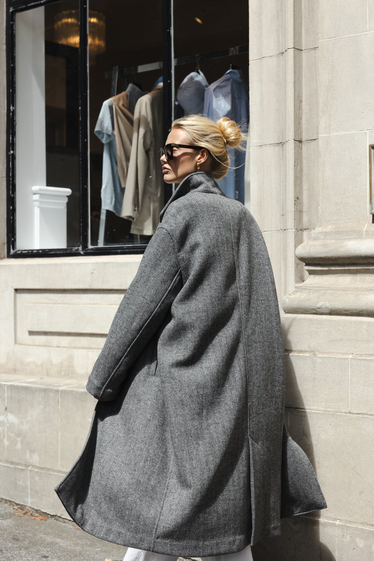 Sophie Store Classic Coat - Herringbone