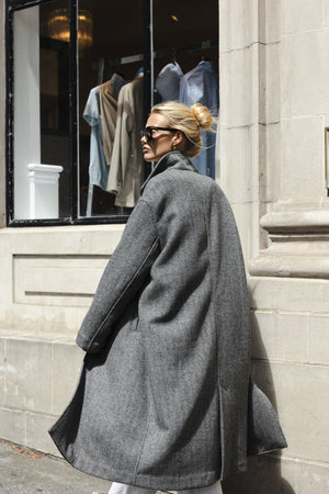 Sophie Store Classic Coat - Herringbone