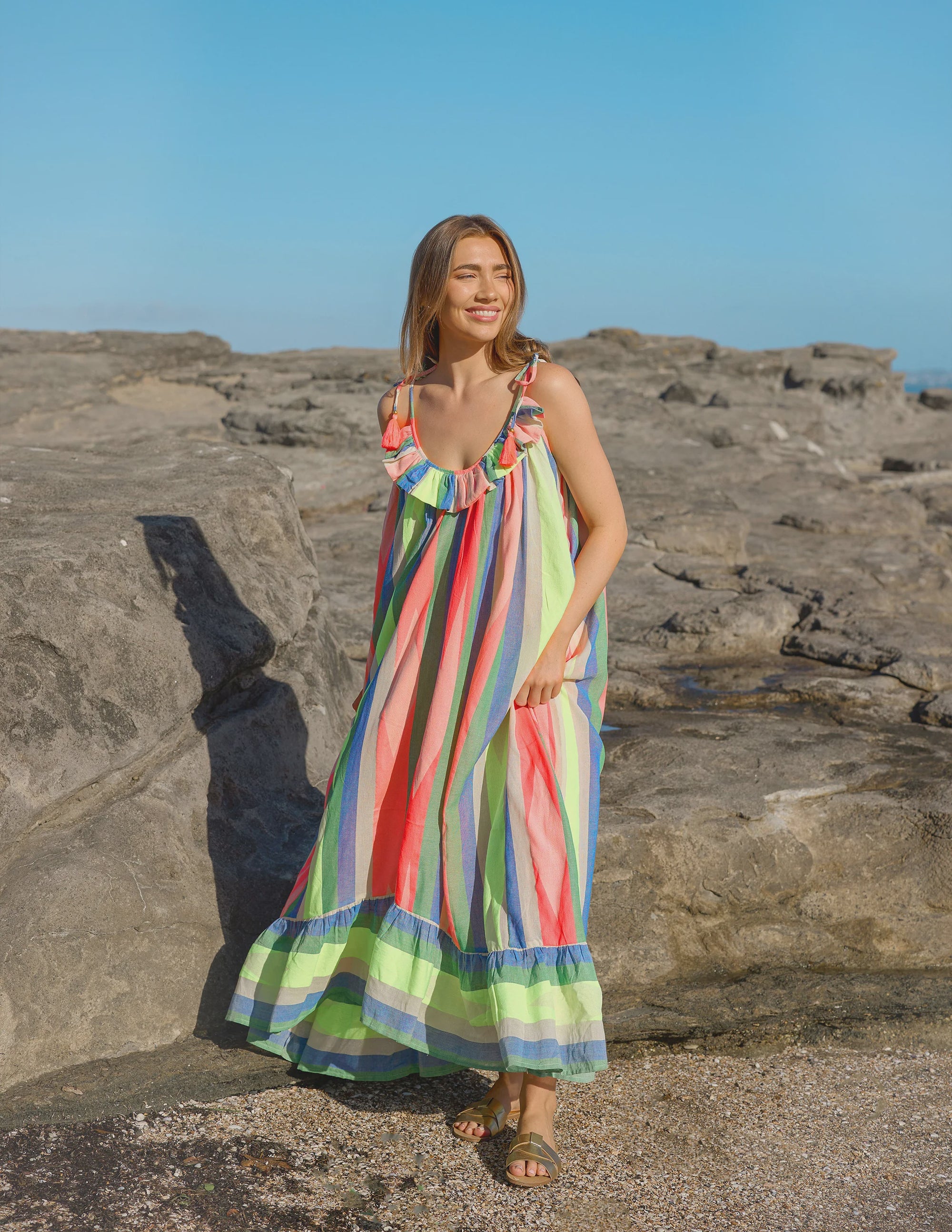 Stella+Gemma St Barts Maxi Dress Holiday Beach Collection