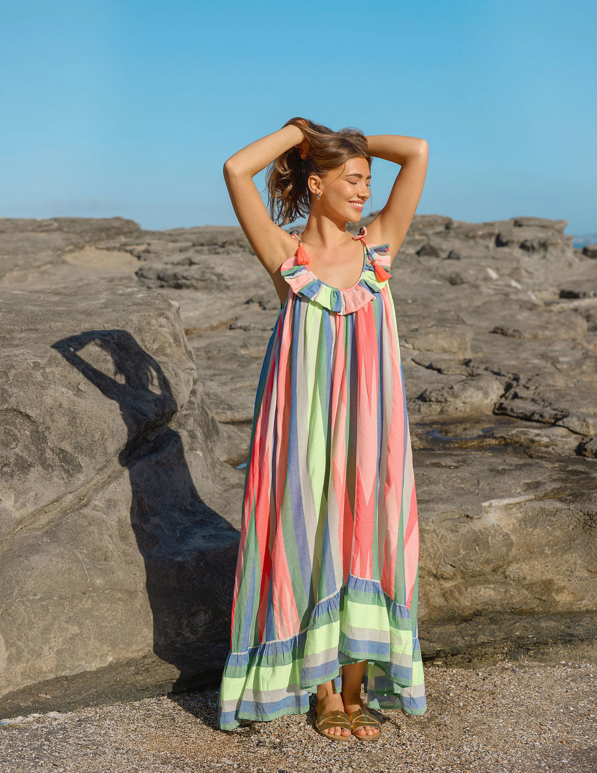Stella+Gemma St Barts Maxi Dress Holiday Beach Collection